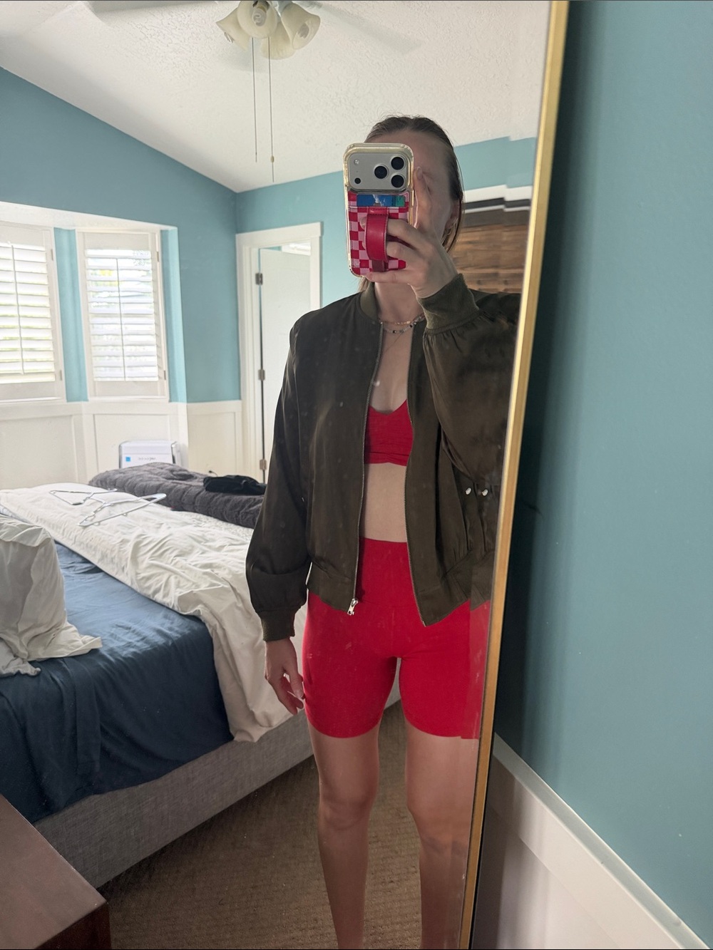 Philosophy Olive Bomber Jacket